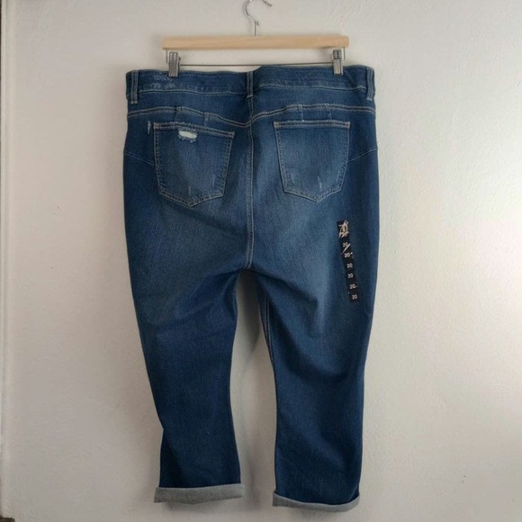 Torrid Womens Premium Bombshell Stretch Skinny Crop Blue Denim Jeans Size 20 - Picture 3 of 6